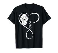 Standard Poodle Love Heart Infinity Poodle Mom Women T-Shirt