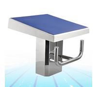 Standard Pool Diving Platform - Stainless Steel One Step Jumping Board for Competition & Training, 15° Inclined Non-Skid Deck, Holds 150-200kg, for Inground Pools
