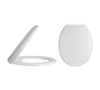 Standard Round Top Fix Soft Close - White