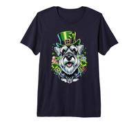 Standard Schnauzer Dog St Patricks Day Artwork Premium T-Shirt