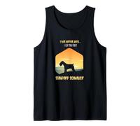 Standard Schnauzer Love Story with Scenic Sunset Vibes Tank Top
