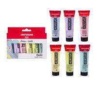 Standard Series Acrylic Paint Pastel Set, 6 x 20 ml, Satin Finish, Water-Based, Odorless, Sustainable and Eco-Friendly Packaging