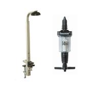Standard Shelf Fixing Bottle Bracket & 50ml Spirit Measure Optic Set Home Bar