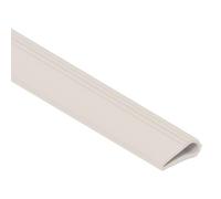 Standard Silicone Teardrop Seal, Self-Adhesive, Door Seal, Various Sizes, Perimeter Seal for Frame Heand & Sides (White, 7.5 Metre Coil)