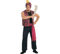 Standard Size Men's Sultan Costume - Dress Fancy Rubies Official Arabian Genie - sultan dress fancy rubies standard costume official size arabian