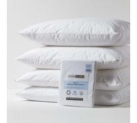 HOMESCAPES Set of 4 Waterproof Pillow Protectors Hypoallergenic Anti Dust Mite Washable 48 x 74 cm Pillow Covers Oeko-Tex Certified Soft & Breathable with Zip Closure