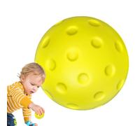 Standard Size Pickleball Ball - 2.91 Inch, Silent Practice PU Ball, Beginners Professionals Warm-up Solution | Indoor Outdoor Portable High Density Foam For Backyard Living Room Training