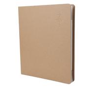 Standard Size Sheet Music Folder | 20 Sheets Capacity with PVC Pages & Kraft Paper Cover | Protective Binder for Concerts/Rehearsals/Teaching | Lays Flat, Page Numbers Included