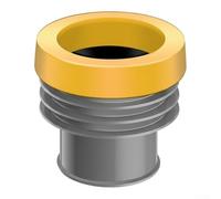 Standard Size Toilet Flange Seal Ring for Use with Round and Oval Floor Flanges to Reduce Risk of Sewer Gas Infiltration (Gray)