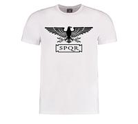 Standard SPQR- Roman Empire Eagle Men's T-Shirt White