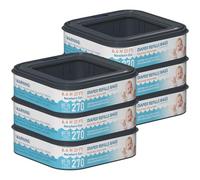 Standard Square Refills Disposal Bags Refill Compatible with Diaper Genie Compact, Select and Classic Pails, Hold Up to 270 Newborn-Sized Diapers Per Refill, Pack of 6