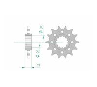Standard Steel Pinion 20615-Step 525 For Motorcycle Parts Accessories
