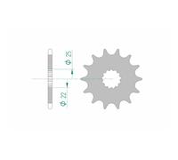 Standard Steel Pinion 27500-Step 520 For Motorcycle Parts Accessories
