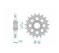 Standard Steel Pinion 61602-Step 525 For Motorcycle Parts Accessories