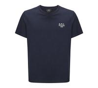 A.P.C. Men's Rue Madame Logo T-Shirt Dark Navy/Ecru