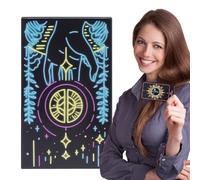 Standard Tarot Cards, Oracle Deck, Meditation 78 Pieces, Portable Board Game, Classic Playing Deck, for Beginners Experts Spiritual Reading Fortune Telling Entertainment