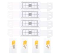 Standard Tell-Tales Monitor, Easy to-Use, 4 Pieces | Precisions Gauges Device for Wall Deformation and, Acrylic Measuring, PortableCrack Monitor Grids