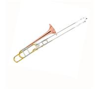 Standard Trombone Gold Brass Bell Shaped Tenor Tuning Slide Trombone