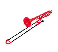 Standard Trombone Plastic Tenor B Flat Brass Trombone For Beginners And Professional Performance(Dark red)