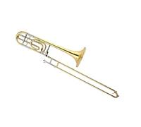 Standard Trombone Professional Performance Gold Lacquer Tenor Trombone In The Key Of BF To F