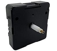 Standard UTS German Euroshaft Battery Clock Mechanism IEC R6+ Black Setting Wheel Replacement Clock Mechanisms Suitable Junghans Replacement (20mm Shaft - Clock Faces 8-12mm Thick)