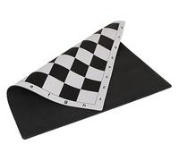 Standard Vinyl Roll Up Chess Boards - Professional Club & Tournament Chess Boards (2.25" Square, Black Rubber)