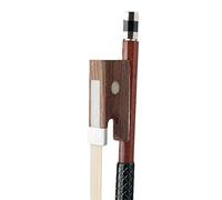 Standard Violin Bow 4/4 3/4 1/2 1/4 1/8 Brazilwood Violin Bow Brazil Wood Round Stick Fiddle Bow Student Beginner Use violin bow (Color : 1-2)
