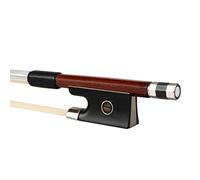 Standard Violin Bow 5pcs/1set Violin Bows 4/4-1/8 Octagonal Brazilwood Stick Ebony Frog White Horsehair For Student Practice Use violin bow (Color : 4-4)