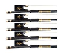Standard Violin Bow 5pcs 4/4 Carbon Fiber Violin Bow 4/4 Grid Carbon Fiber Bow Fiddle Bow Acoustic Violin Bow Violin Accessories violin bow