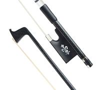 Standard Violin Bow Full Size Violin Bow Carbon Fiber Ebony Frog White Copper Full Plate Lined For Professional Orchestra Players violin bow