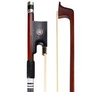 Standard Violin Bow Octagonal Stick White Mongolian Horse Hair Well Balanced Resiliency 4/4 Brazilwood Fiddle Bow violin bow