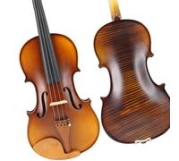 Standard Violin Handcraft Stripes Single Back Plate Maple Acoustic Violin(Size 4/4)
