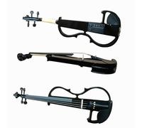 Standard Violin Handmade Electronic Violin. Playing Electro-acoustic Violin Instrument(Black)