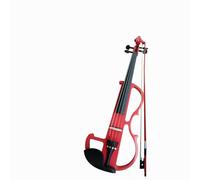 Standard Violin Handmade Electronic Violin. Playing Electro-acoustic Violin Instrument(Red)