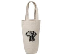 'Standard Wire-haired Dachshund' Cotton Wine Bottle Gift/Travel Bag (BL00039452)