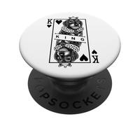 Standard Wire Haired Dachshund King Of Hearts Dog Lover PopSockets Adhesive PopGrip