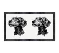 'Standard Wire-haired Dachshund' Pet Feeding Mat (PM00027720)