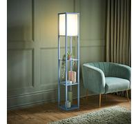 Standard Wooden Floor Lamps for Living Room Standing Storage Shelf Reading Light