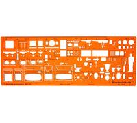 Standardgraph Germany Architectural Design Sanitary Bathroom Fittings Architect Drawing Design Symbols Template Stencil 1:50