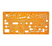 Standardgraph Stencil - Hydraulics, Pneumatics, Fluid Technology Flow Control Schema Symbols Installation - Plumbing, Heating, Air Conditioning