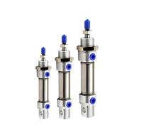 Standards CD85N CD85N16/20/25 Air Cylinder Standard Double Acting Single Rod Mini 1Pcs(350mm Stroke,CD85N25 bore 25mm)