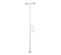Stander Security Pole and Curve Grab Bar, Elderly Tension Mounted Floor to Ceiling Transfer Pole, Bathroom Safety Assist and Stability Rail, Iceberg White (Eligible for VAT Relief in The UK)