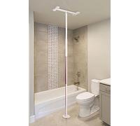 Stander Security Pole, Home Floor to Ceiling Pole, Elderly Safety Grab Bar and Bathroom Rail with Padded Handle, Iceberg White (Eligible for VAT Relief in the UK)