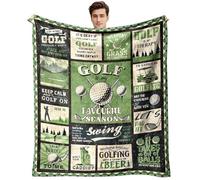 standhustle Golf Lovers Blanket Golfer Gifts for Men Golf is My Favorite Season 50"X60" Soft Throw Blanket for Dad Him Gifts for Golfers Men