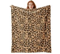 standhustle Soft Leopard Blanket for Women 50X60 Ultra Cozy Cheetah Print Throw for Couch Bed Comfort 310 Grams Blanket for Women at Christmas