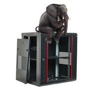 Standing 12u Server Rack Shelf Black, Computer Racks & Cabinets/Home Networking Panel, 2 Fans, Locking Glass Door, Removable Side Panels, for 19inch Equipments