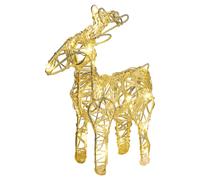 URBNLIVING 20cm Acrylic Indoor Festive Christmas Light Up Reindeer Lit with 20 LEDs Xmas Decoration (Standing)