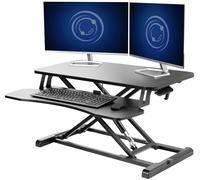 Standing 81 cm Desk Converter Height Adjustable Riser Sit to Stand Dual Monitor