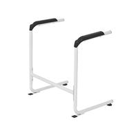 Standing Aid, 64 x 54 x 46 cm, Stand Support Made of Thick-Walled Cold-Rolled Steel, Ergonomic Black Handles with Non-Slip Feet, Portable Standing Aid for Seniors and People with Movement Impaired