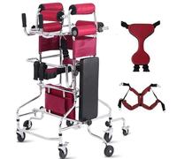 Standing Aid for Elderly Adults Stroke Hemiplegia Rehabilitation Adjustable Height Frame for Adult - Enhances Training for Lower Limb Walking Assists with Stroke Recovery,Male + Female